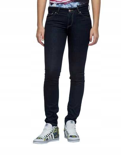 ADIDAS spodnie damskie Jeansy SKINNY FIT 30/32