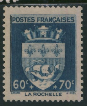 Francja 60 c. + 70 c. - Herb La Rochelle