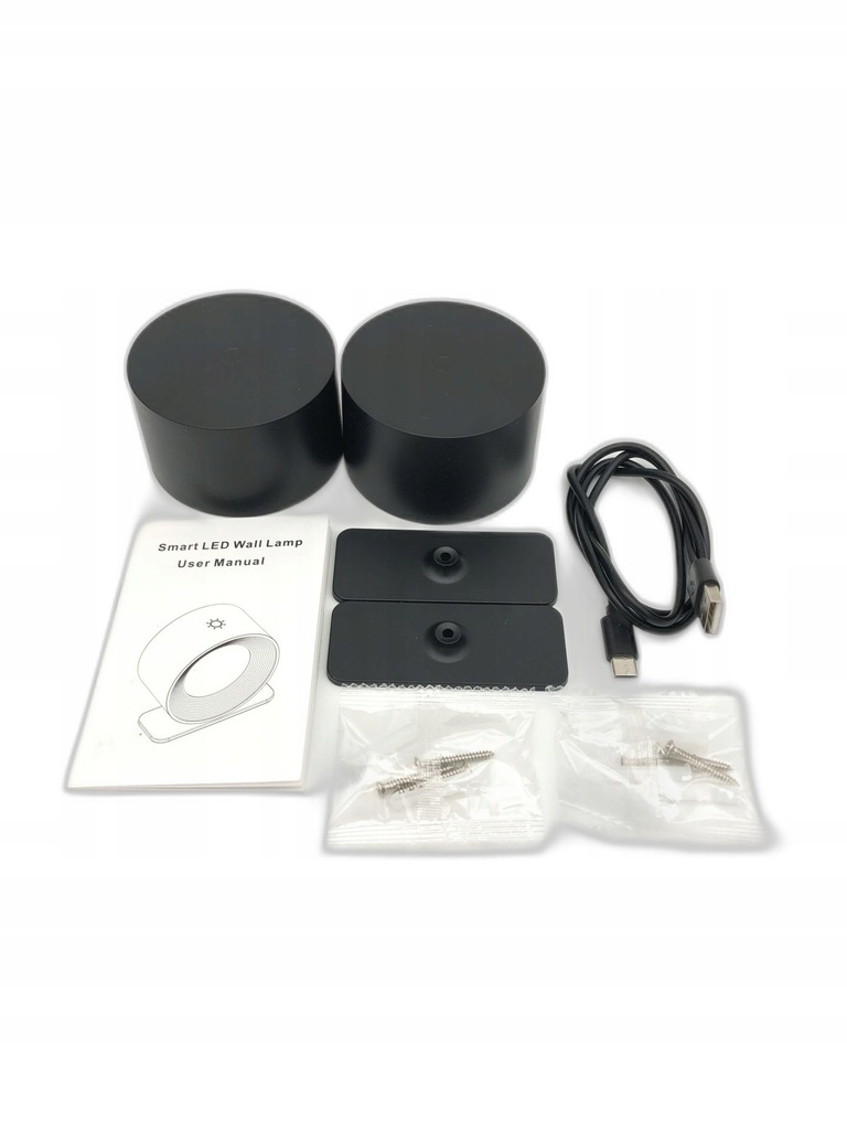 Lampy Ścienne LED Lightsjoy 2 szt Czarne