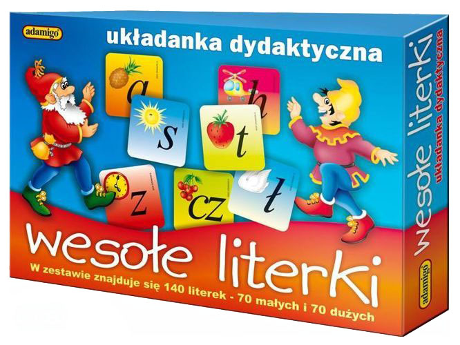 ADAMIGO - UKŁADANKA DYDAKTYCZNA WESOŁE LITERKI