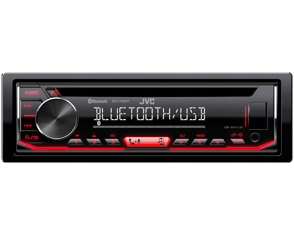 Radioodtwarzacz samochodowy JVC KD-T702BT (Bluetooth, CD + USB + AUX)