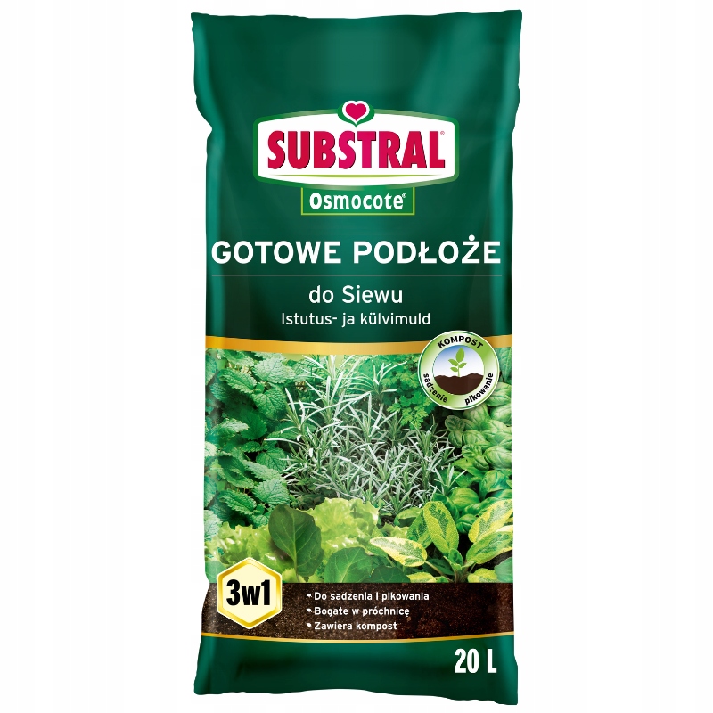 Podłoże do wysiewu i pikowania roślin Substral 20l