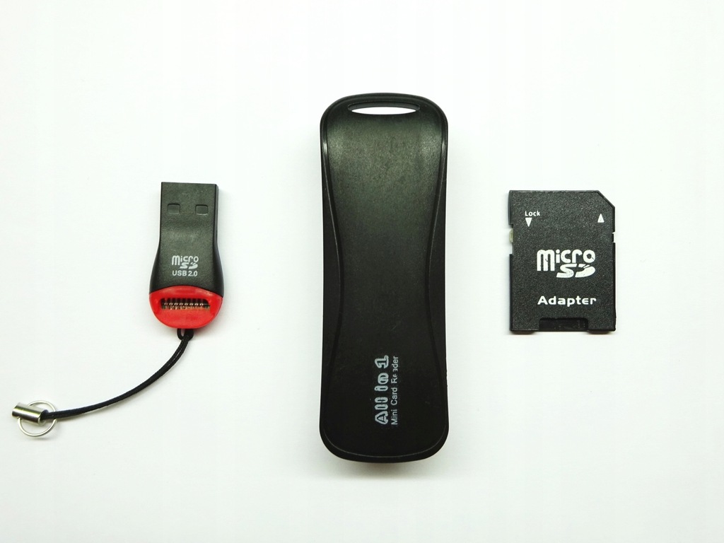 Czytnik Kart Pamięci + adapter + czytnik Micro SD