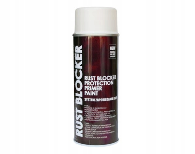 FARBA SPRAY NA RDZĘ RUST BLOCKER BIAŁY 400ML 4w1