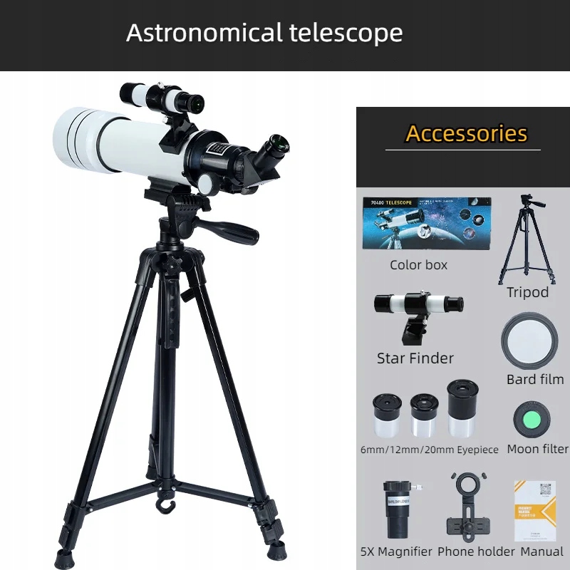 Nowy teleskop astronomiczny 40070, kamera noktowizyjna o rozdzielczości