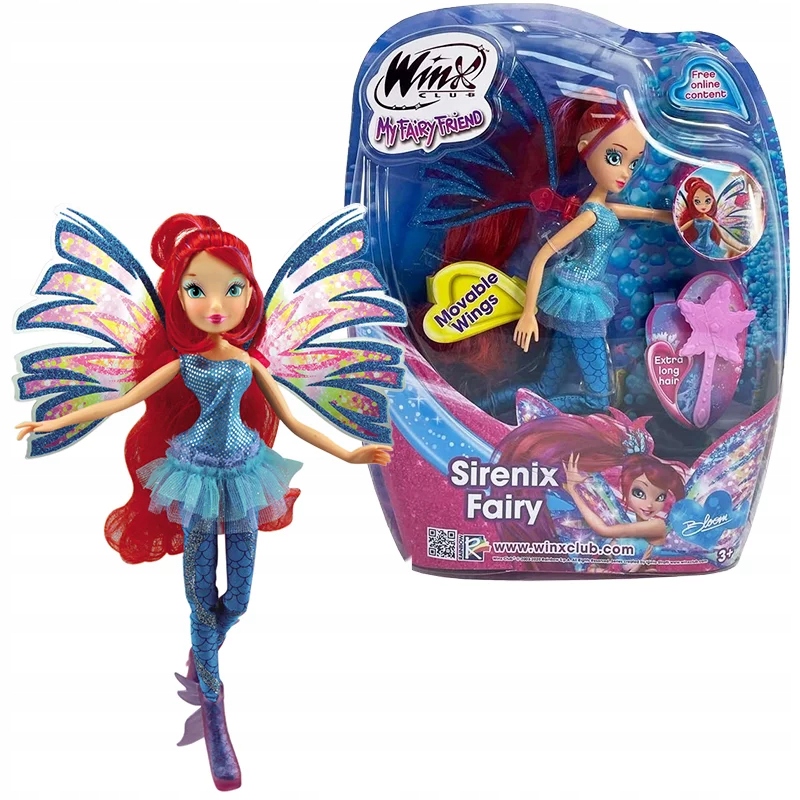 Lalka Winx Bloom Wróżka Ruchome Skrzydła Club