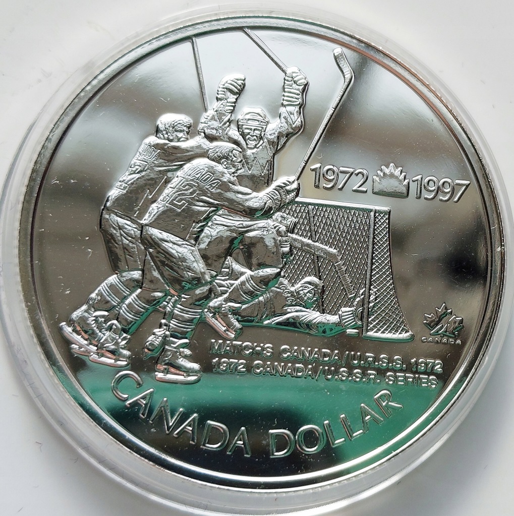 KANADA - 1 dolar 1997 - Hockey Victory - Elizabeth II - srebro