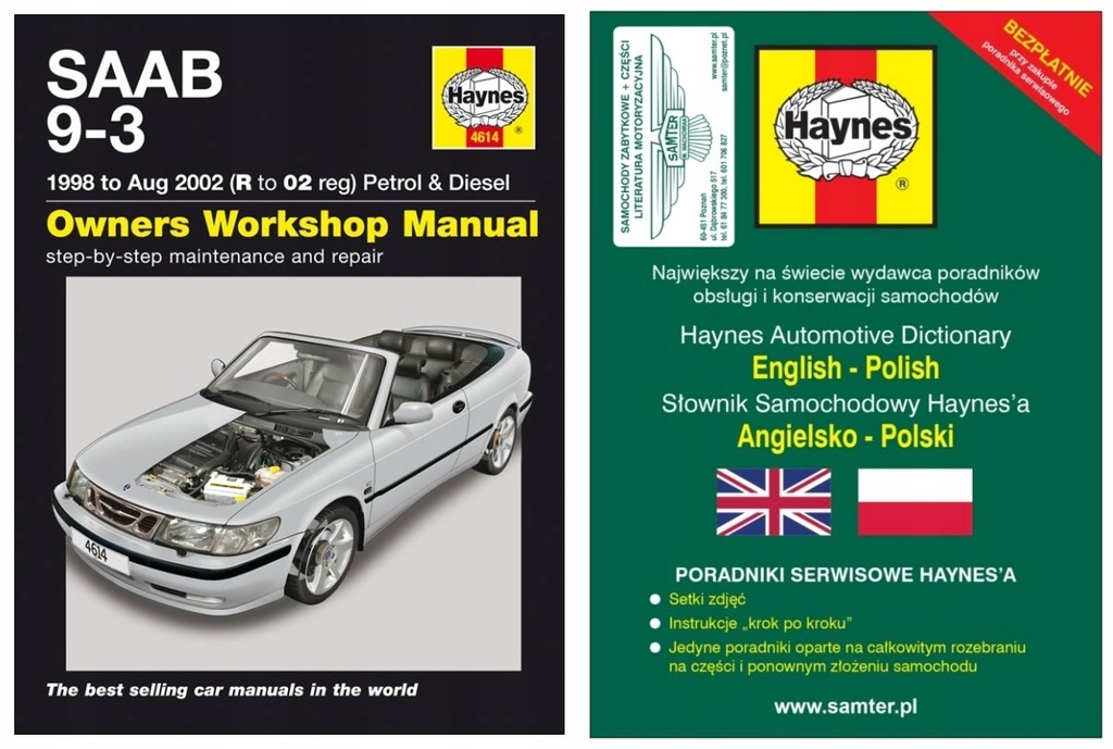 SAAB 9-3 (1998-2002) - instrukcja napraw Haynes