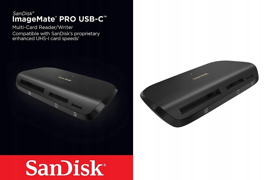 Купить Устройство чтения карт SD CF SANDISK ImageMate PRO USB-C: отзывы ...