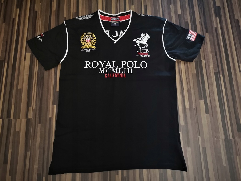 Koszulka GEOGRAPHICAL NORWAY Royal Polo!Roz.XL/XXL