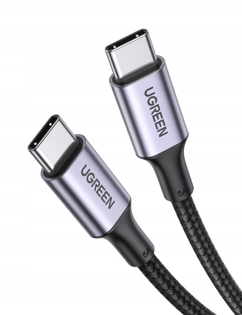 Kabel USB-C do USB-C UGREEN US316, 100W, 1.5m (szary)