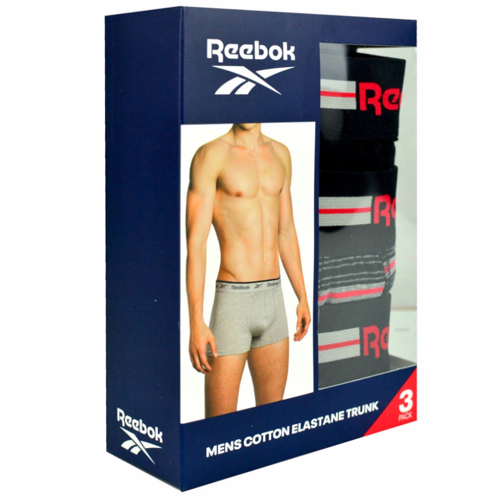 REEBOK Bokserki Męskie Majtki 3-p. F8291 XL