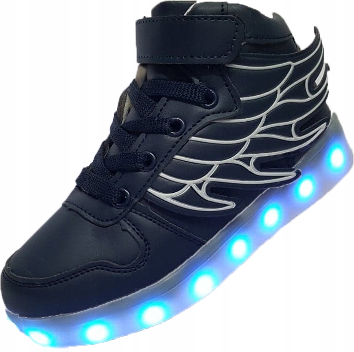 Buty Led Usb Swiecace Rzep Fire Navy Wysokie R 29 8952075226 Oficjalne Archiwum Allegro