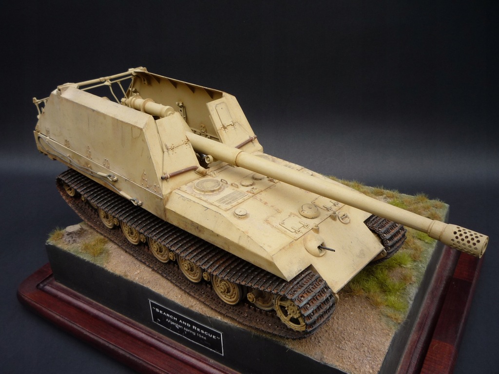 GOTOWY MODEL 1; 35 Geschutzwagen Tiger 17cm 11170428298 oficjalne