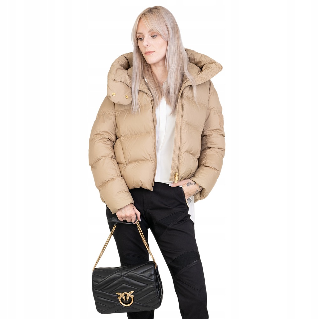 PINKO kurtka puchowa z kapturem Giza 101602A1ZVD38