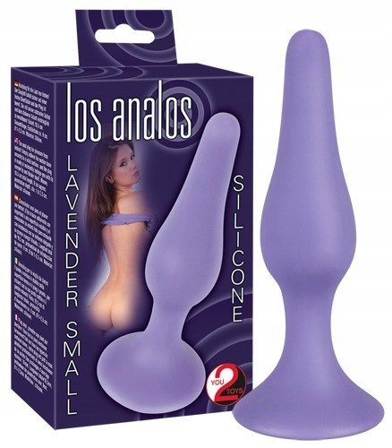 KOREK SILIKONOWY LOS ANALOS LAVENDER 10,5 CM