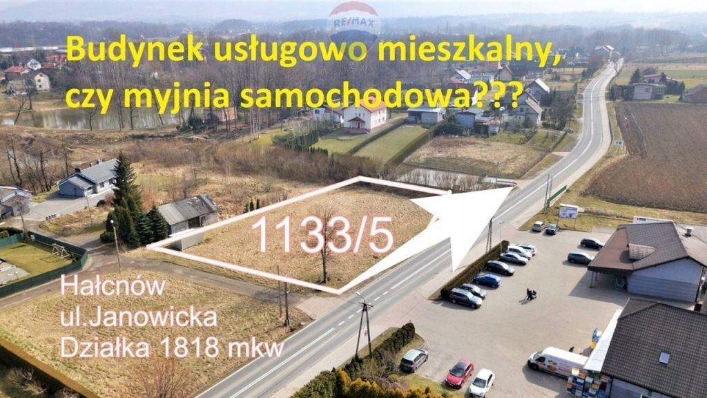 Działka, Bielsko-Biała, Hałcnów, 1818 m²