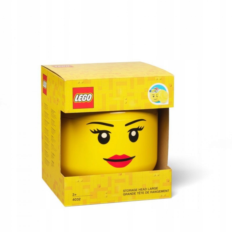 Pojemnik duża głowa LEGO - Dziewczynka