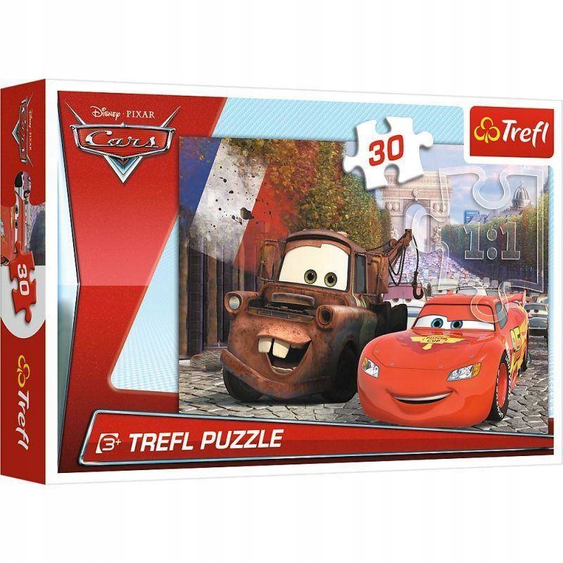 Trefl - Puzzle Cars Auta Złomek i Zygzak 30 ele.