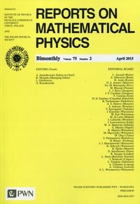 REPORTS ON MATHEMATICAL PHYSICS 75/2 2015 KRAJ