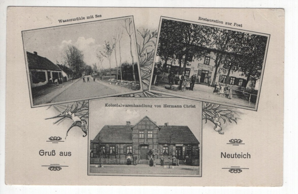 Chełst, Drezdenko, Gruss aus Neuteich, 1915r., -644