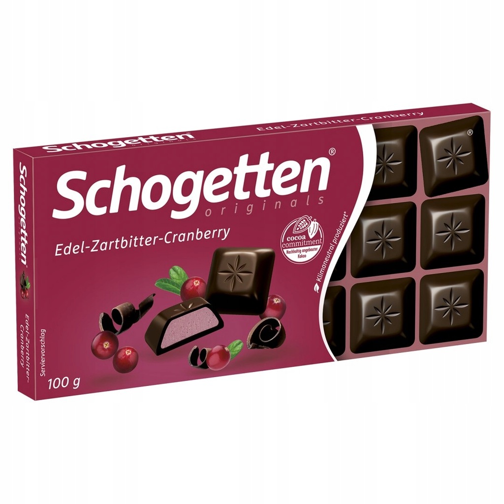 Schogetten Zartbitter-Cranberry 100 g Ludwig Schokolade GmbH & Co. KG