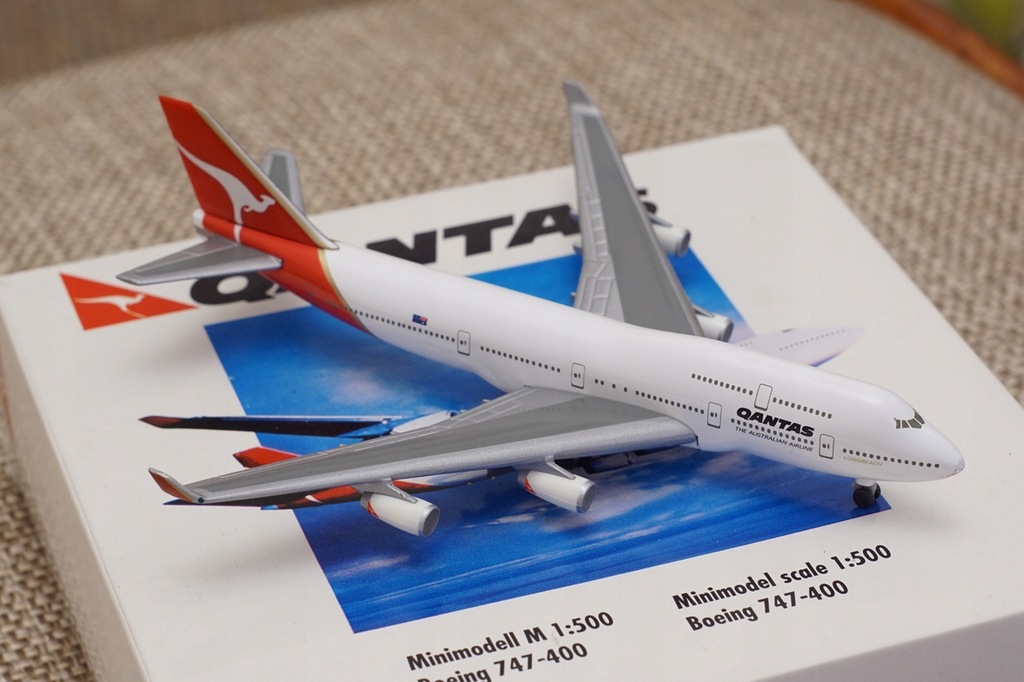 HERPA Qantas Boeing 747-400 skala 1:500