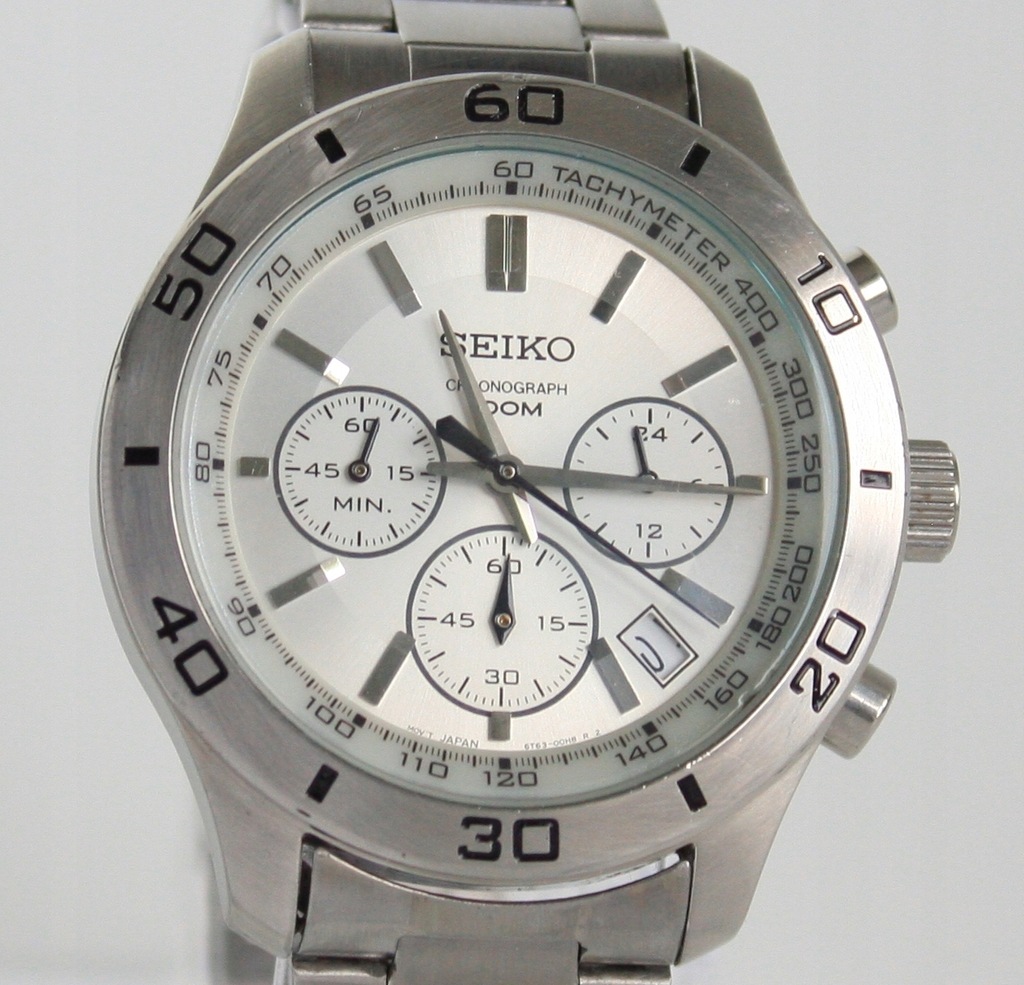 Seiko Chronograph 6T63 00E0 zegarek NOWA BATERIA - 7790396583 - oficjalne  archiwum Allegro