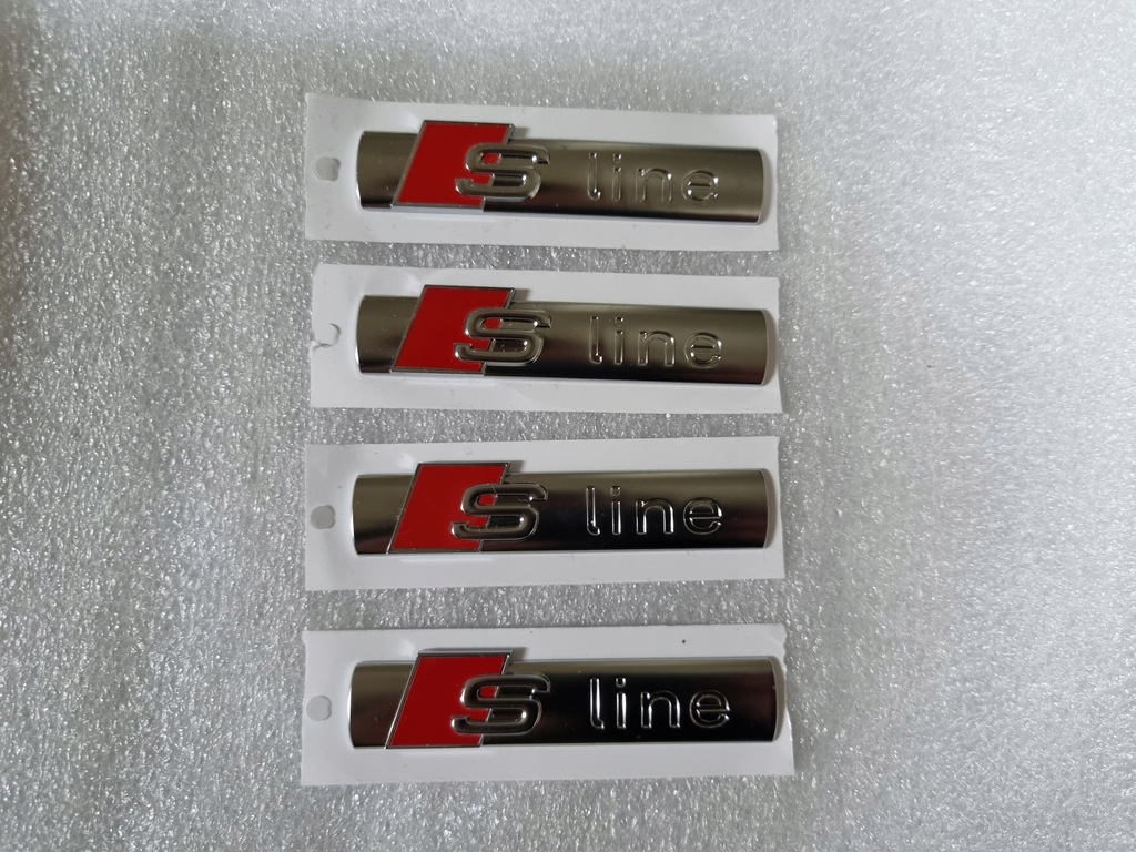 Copricapezzoli Adesivi 6 Adesivi Vinile AUDI S LINE Bianchi - Per - Foto 3