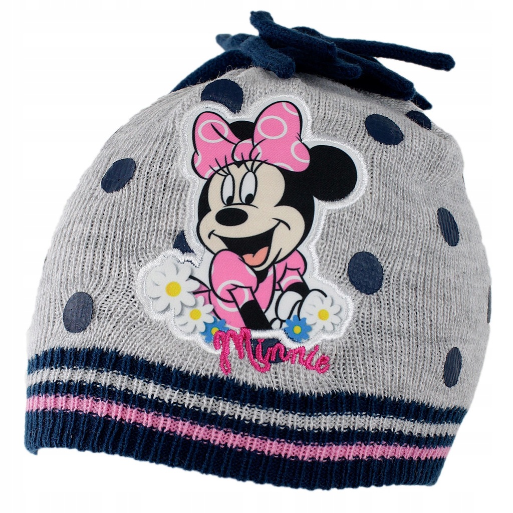 R:54 CZAPKA JESIENNA MINNIE MOUSE DISNEY AKRYL