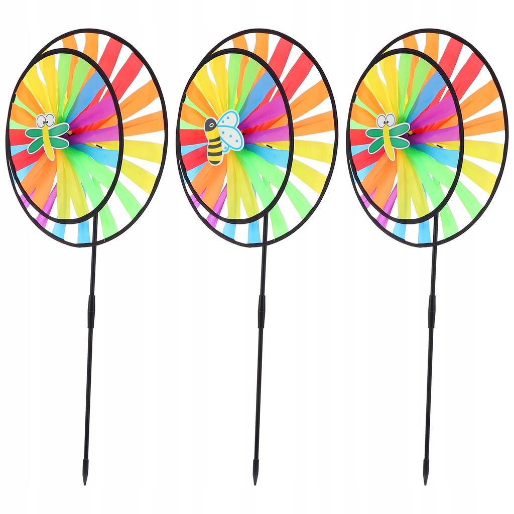 CHILDREN’S TOYS DOUBLE CLOTH WINDMILL 3 PCS