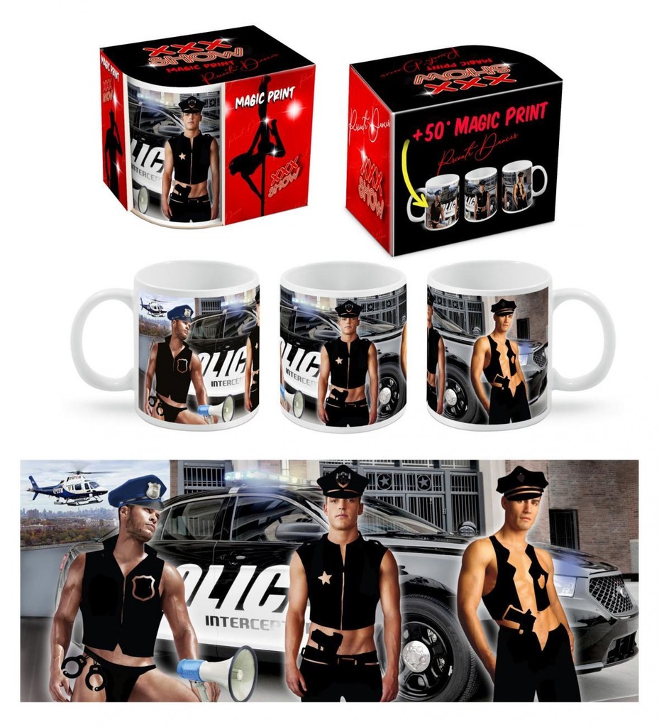 XXX SHOW - kubek Boss 300 ml - Policjanci