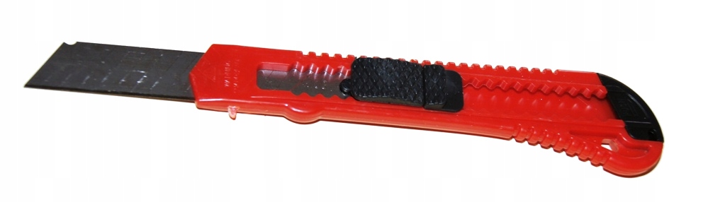 Nożyk z łamanymi ostrzami 18mm czerwony