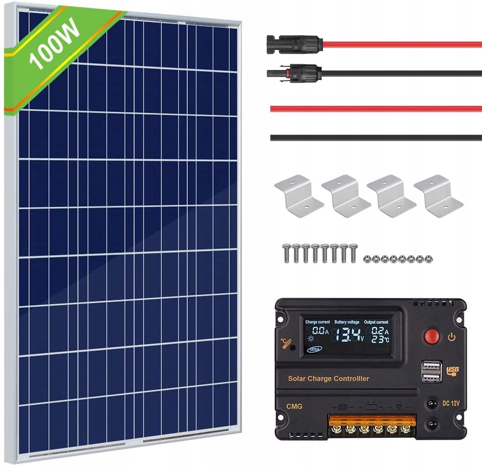 Panel Solarny Solar Eco Worthy 100 Watt 1ah17 9325186793 Oficjalne Archiwum Allegro