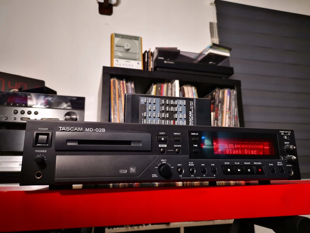 Minidisc TASCAM MD02B studyjny XLR 12058547760 oficjalne