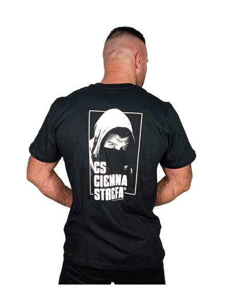 T-SHIRT CIEMNA STREFA FACE CZARNY S