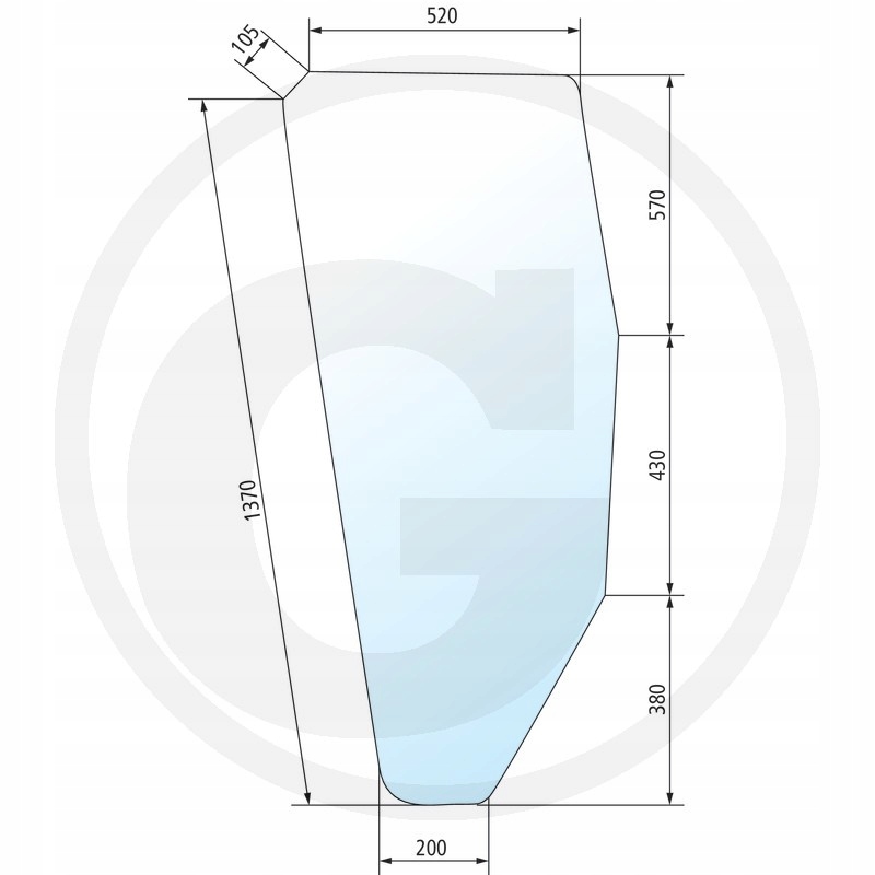 Szyba Drzwi Prawa Do Fiat 65-90 65.88-65.88Dt 680 - 9302210735 - Oficjalne Archiwum Allegro