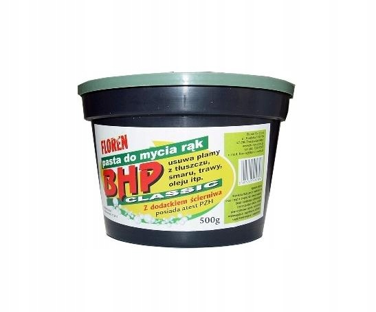 Pasta do mycia rąk BHP FLOREN ze ścierniwem 0,5kg
