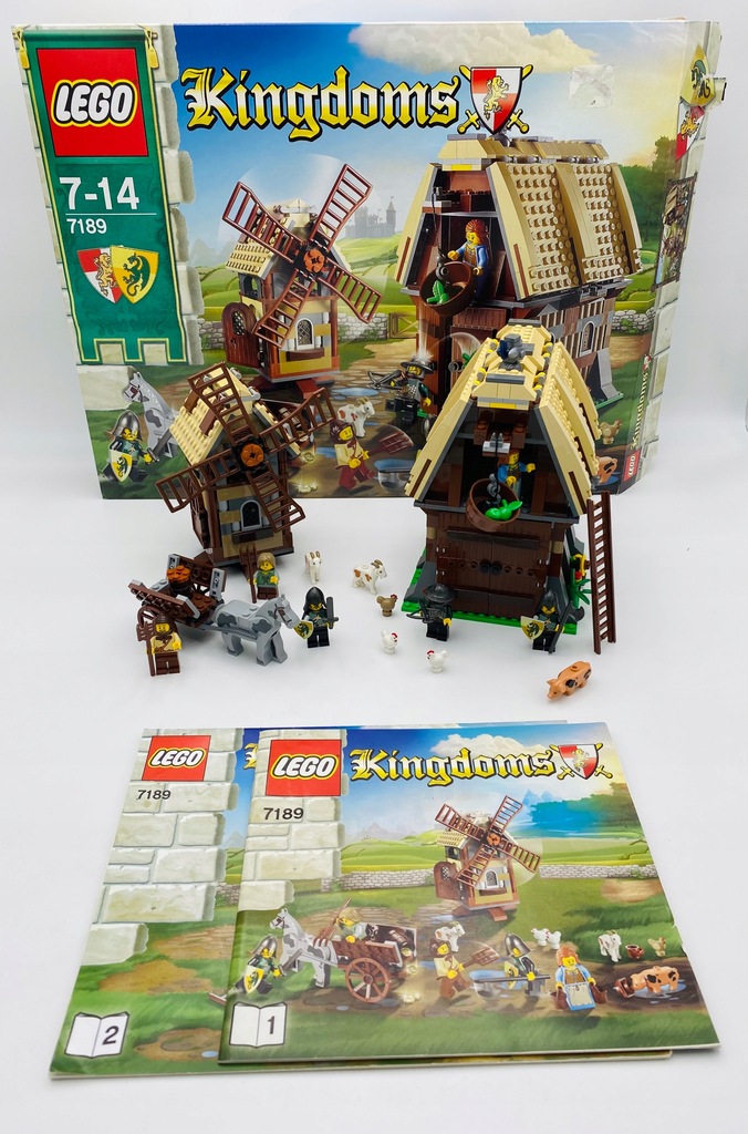 Lego 7189 Kingdoms Castle zamek BOX Mill Village