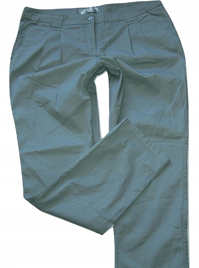 9D48 piękne spodnie chinos nowe BONPRIX XXL 44