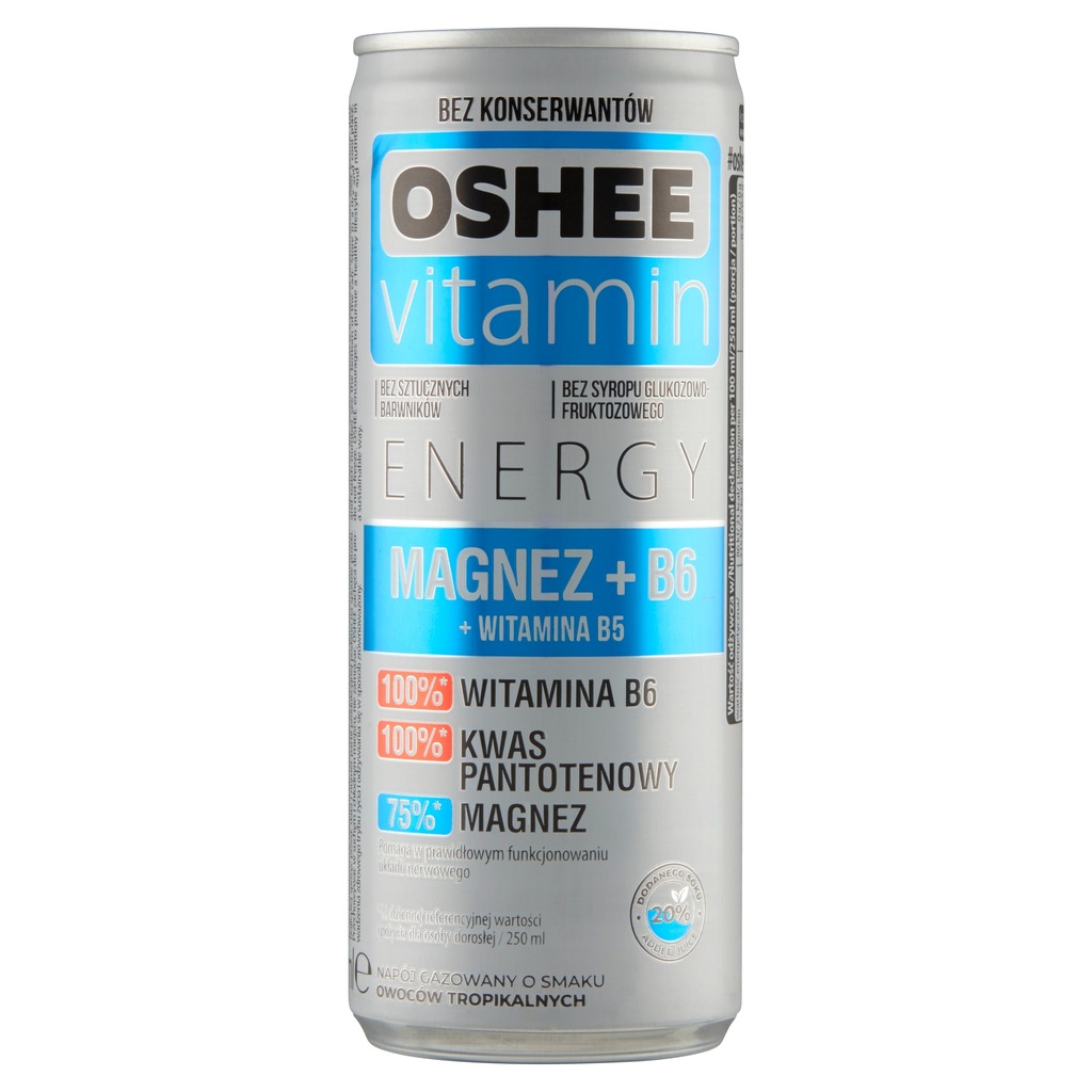 Napój Oshee magnez + B6+ witamina B5 250 ml