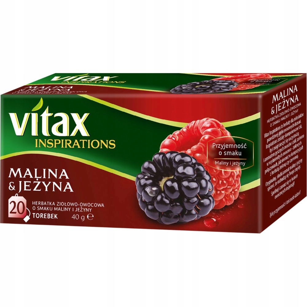 Vitax herbata owocowa malina&jeżyna 20 tor