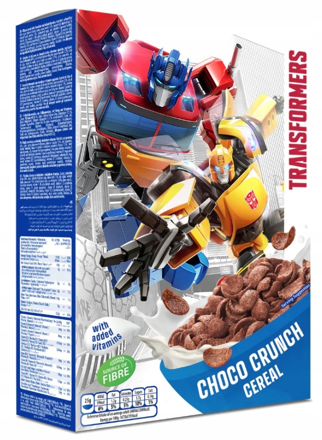 Transformers Choco Crunch Cereal With Vitamins