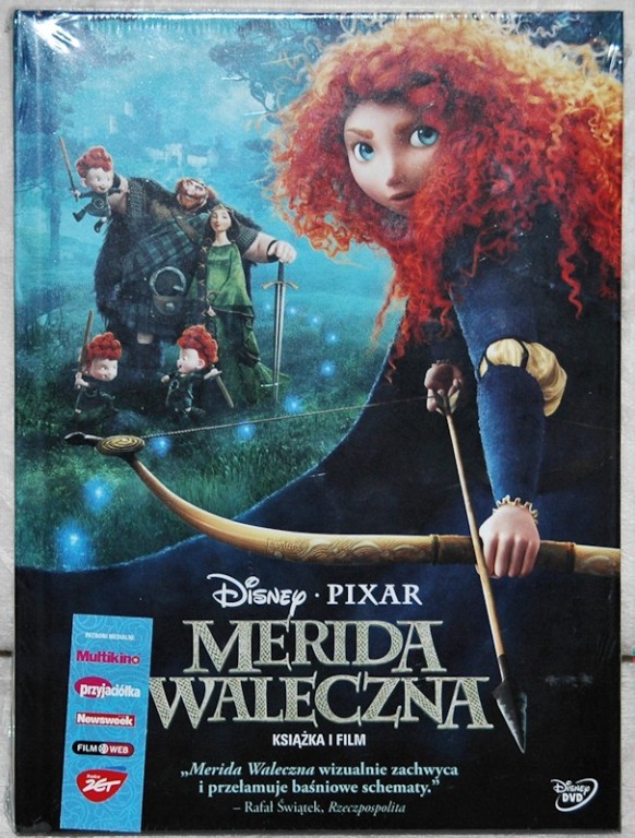 DVD: Merida Waleczna - książeczka i film (Disney!)