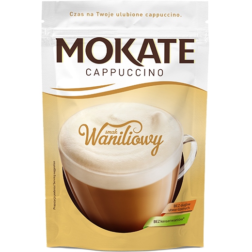 Kawa Cappuccino MOKATE o smaku Waniliowym 110g