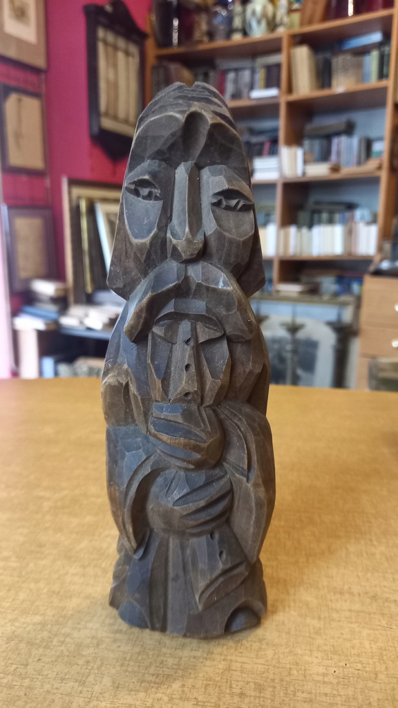 Świątek rzeźba ludowa drewno lata 60-te