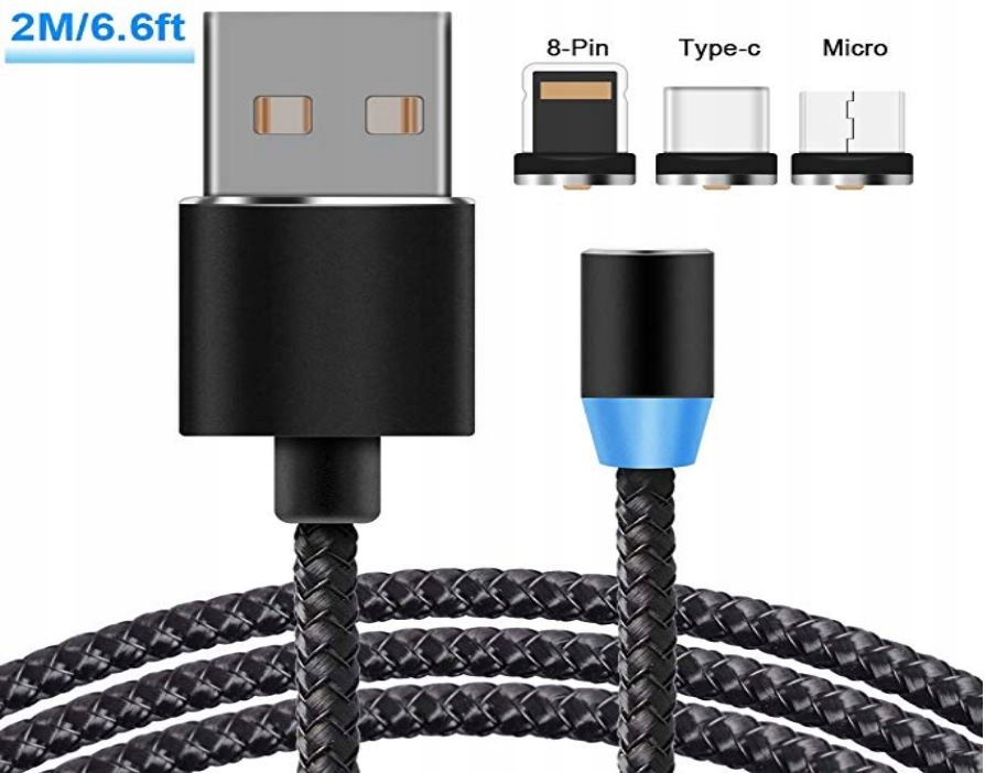 Купить МАГНИТНЫЙ КАБЕЛЬ ЗАРЯДНОЕ УСТРОЙСТВО ДЛЯ IPHONE 3 В 1 MICRO USB C: отзывы, фото, характеристики в интерне-магазине Aredi.ru