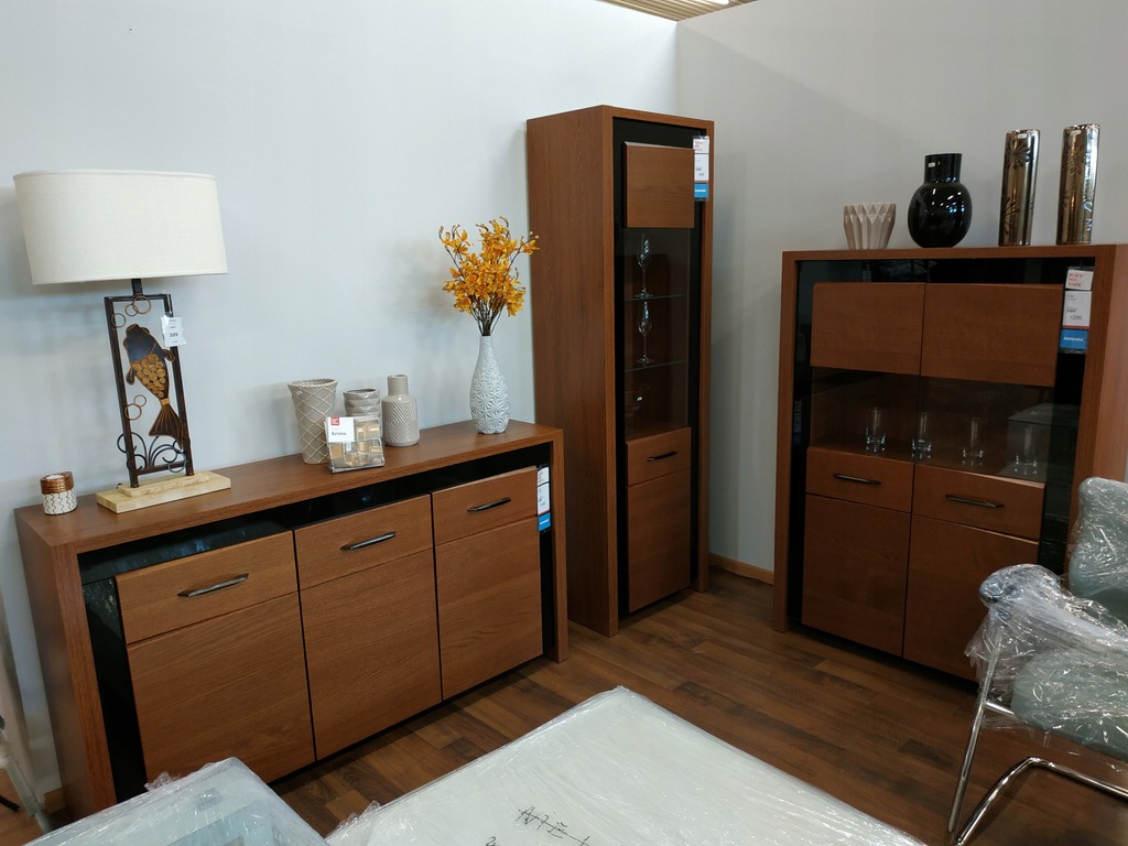 Zestaw Mebli Arosa Brw Witryna Regal Komoda 9125641263 Oficjalne Archiwum Allegro