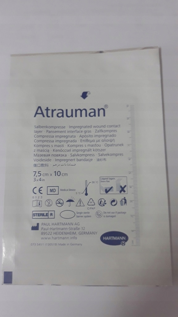 Opatrunek HARTMANN Atrauman 7,5cm x 10cm 1 sztuka