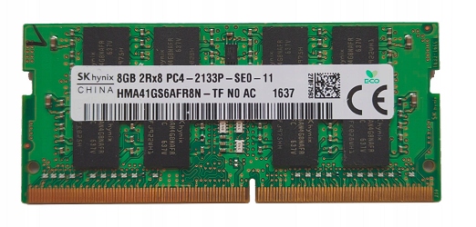 Hynix 8GB PC4 2133 DDR4 SODIMM Pamięć RAM do laptopa # HP P/N 798037-001